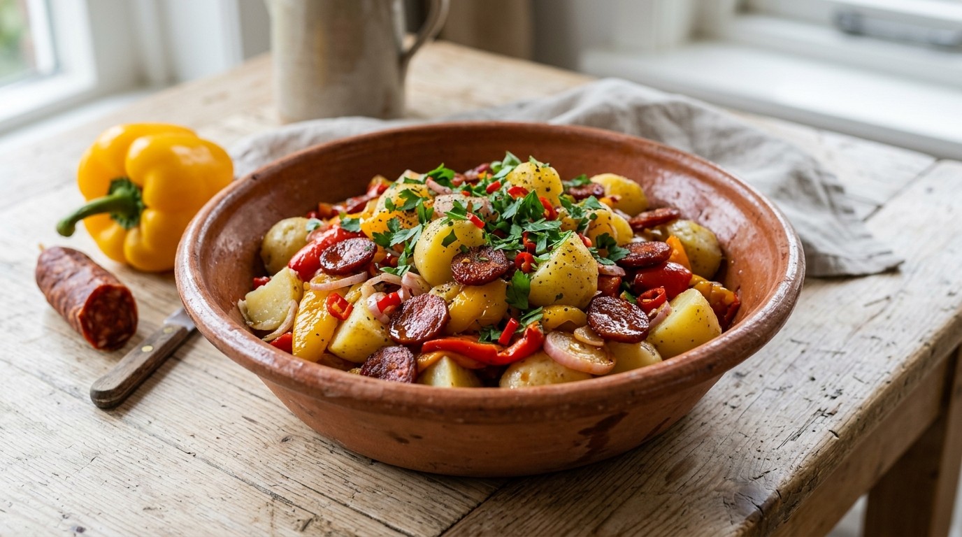 Aardappel-groentesalade