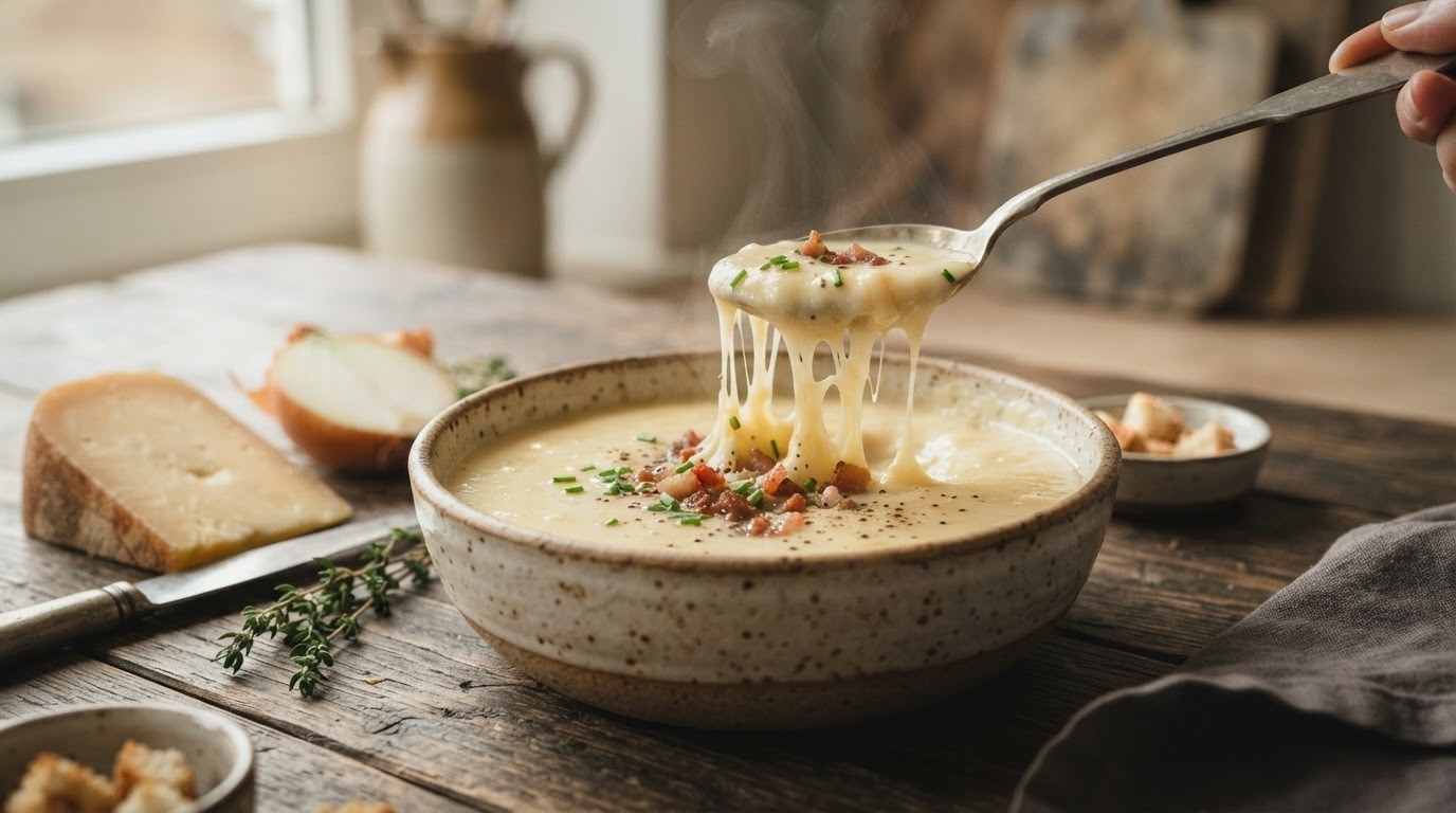 Aardappel kaassoep