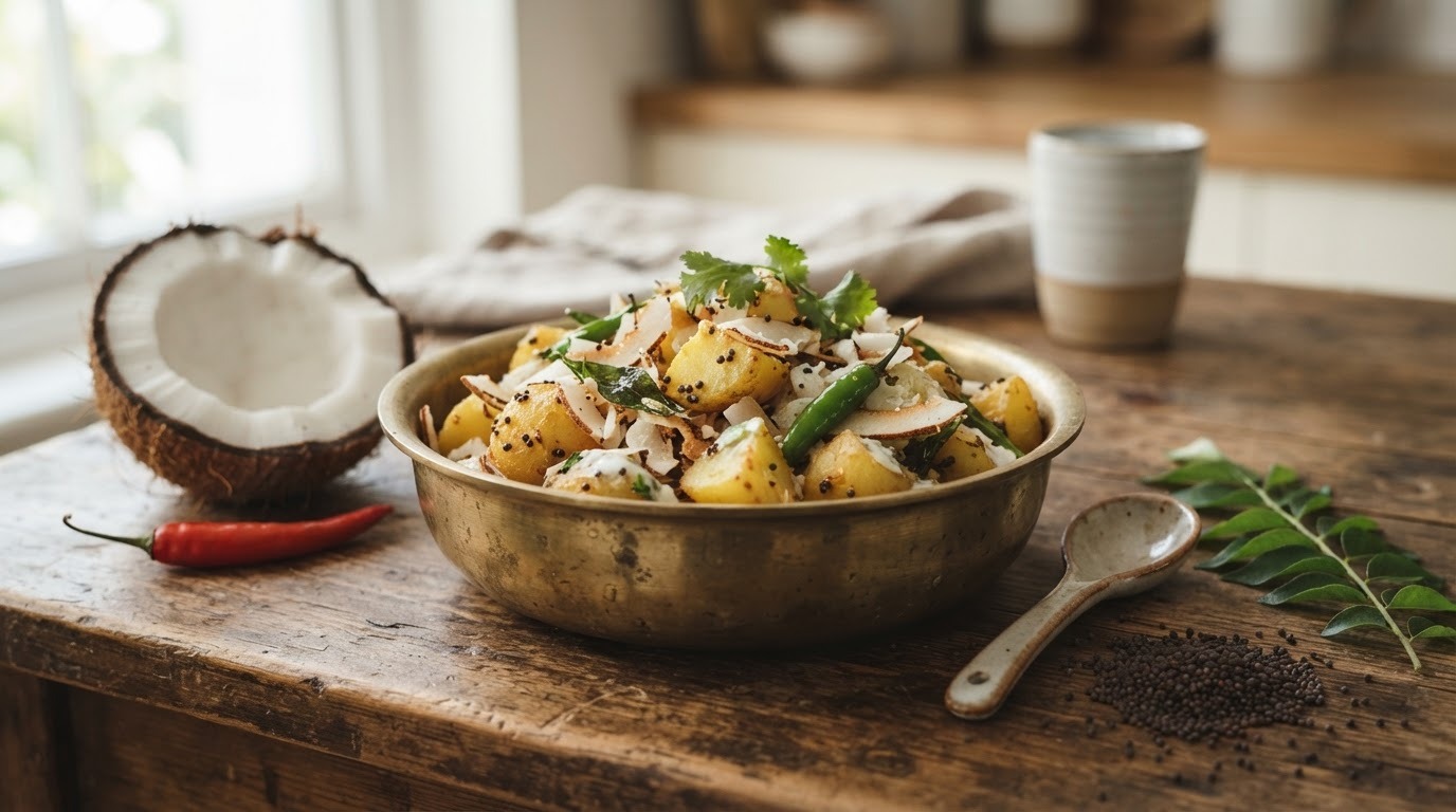 Aardappel-kokos salade