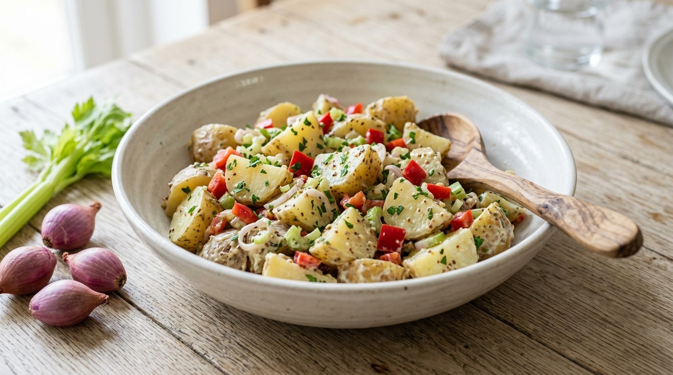Aardappel-paprikasalade