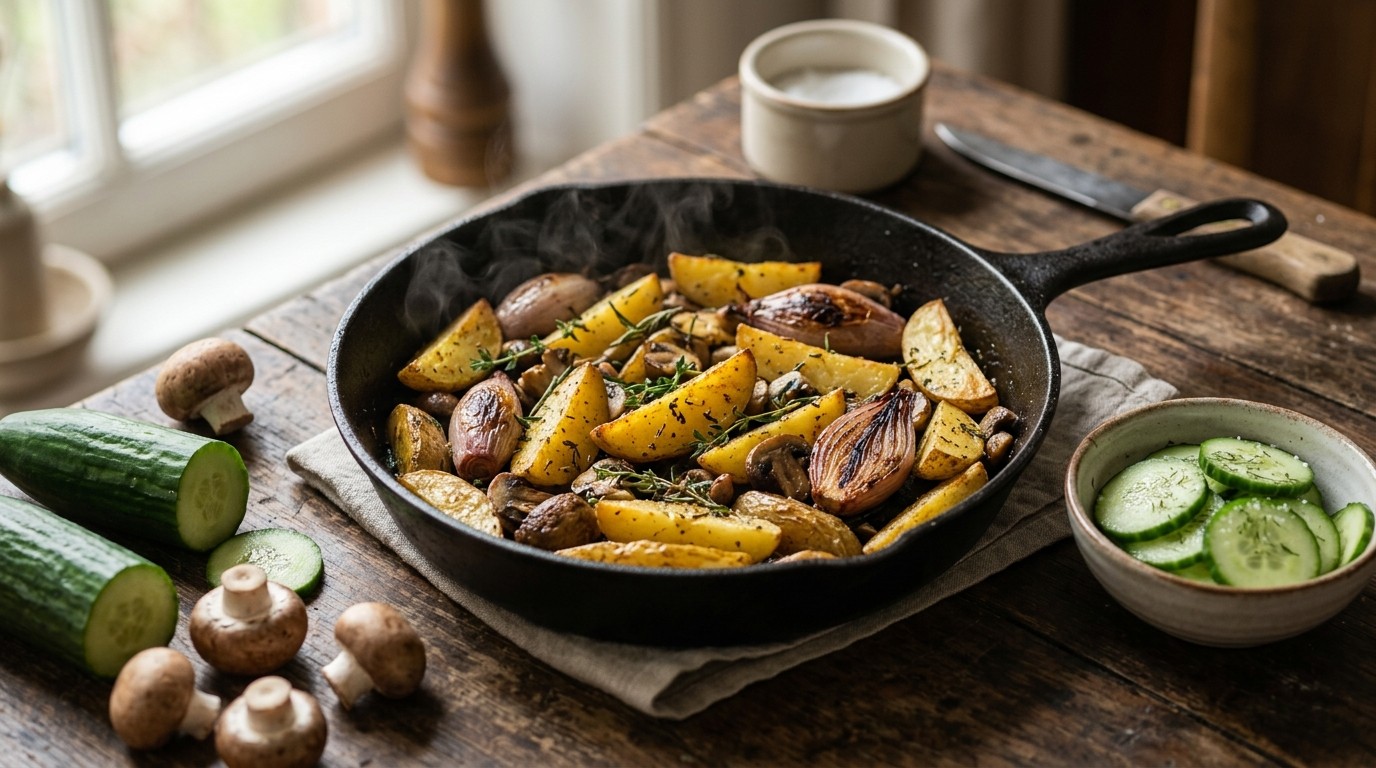 Aardappel-sjalottenschotel