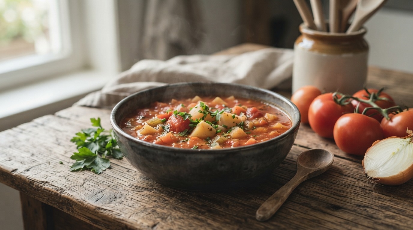 Aardappel tomaten soep