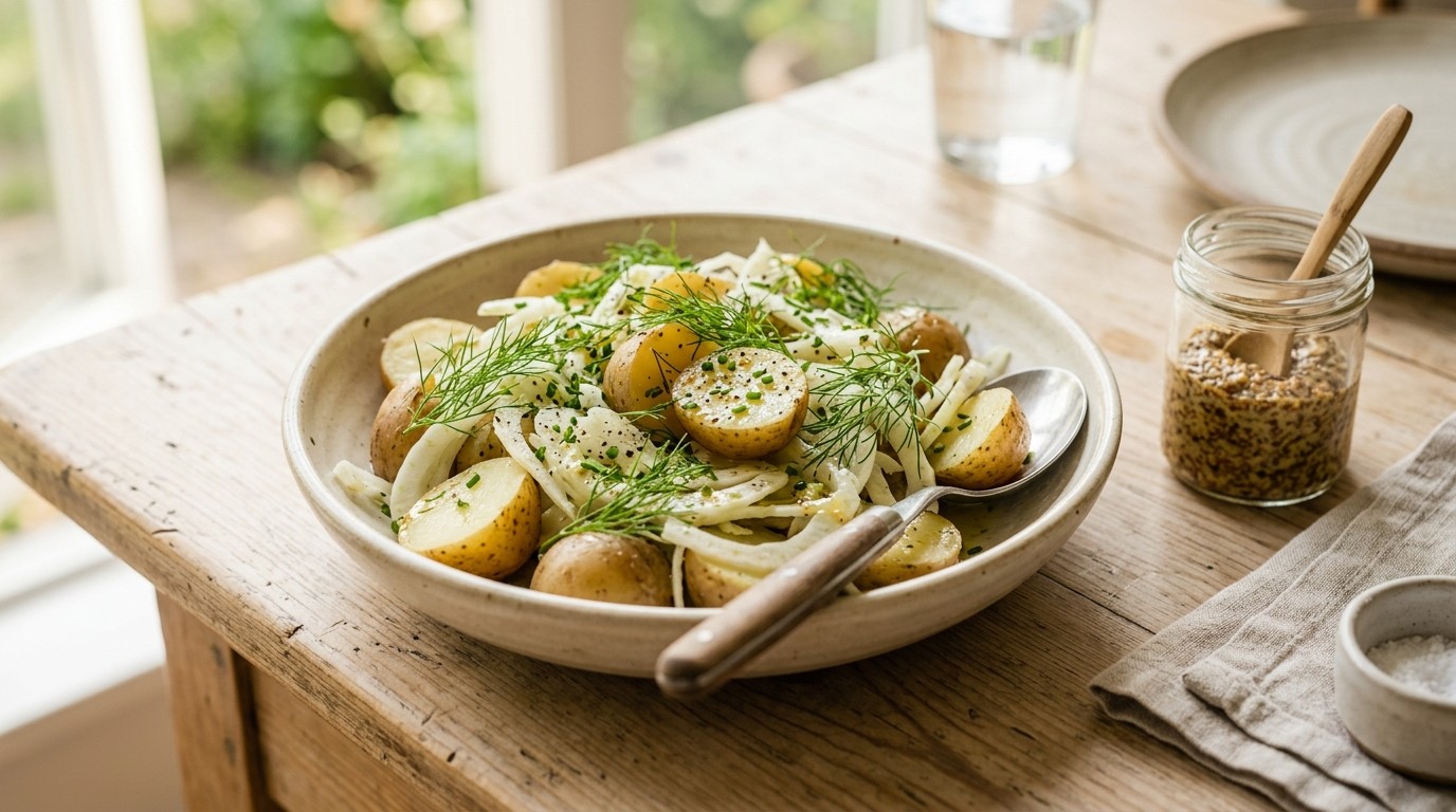 Aardappel-venkelsalade