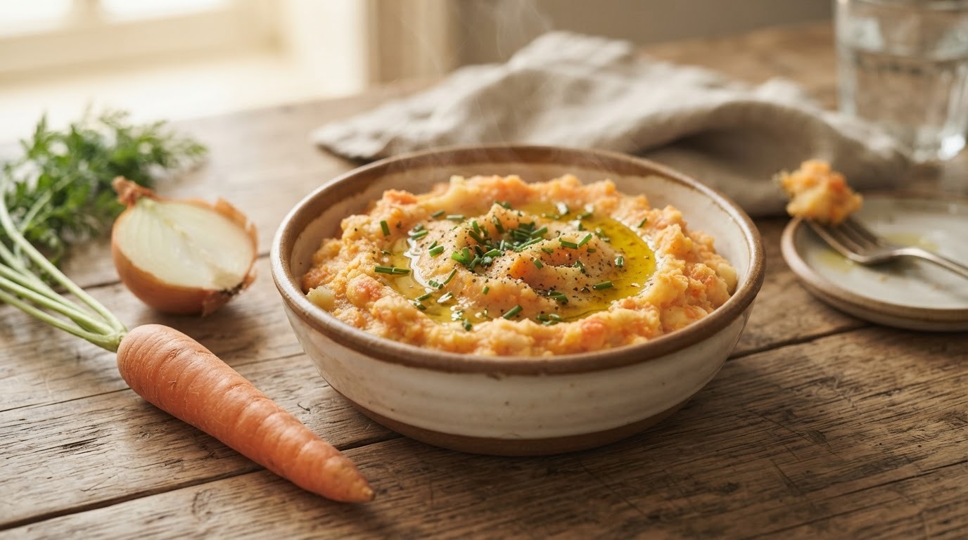 Aardappel-wortelpuree