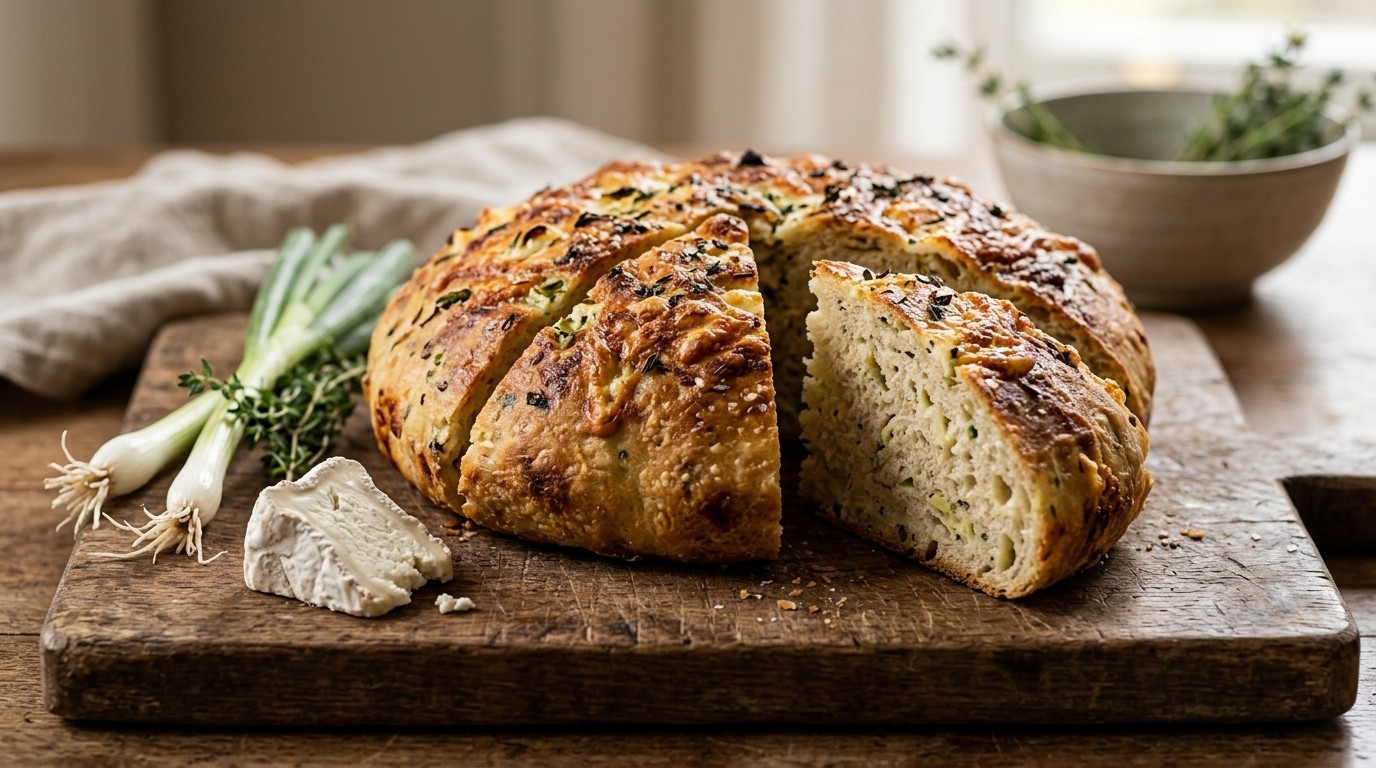 Aardappelbrood met Geitenkaas