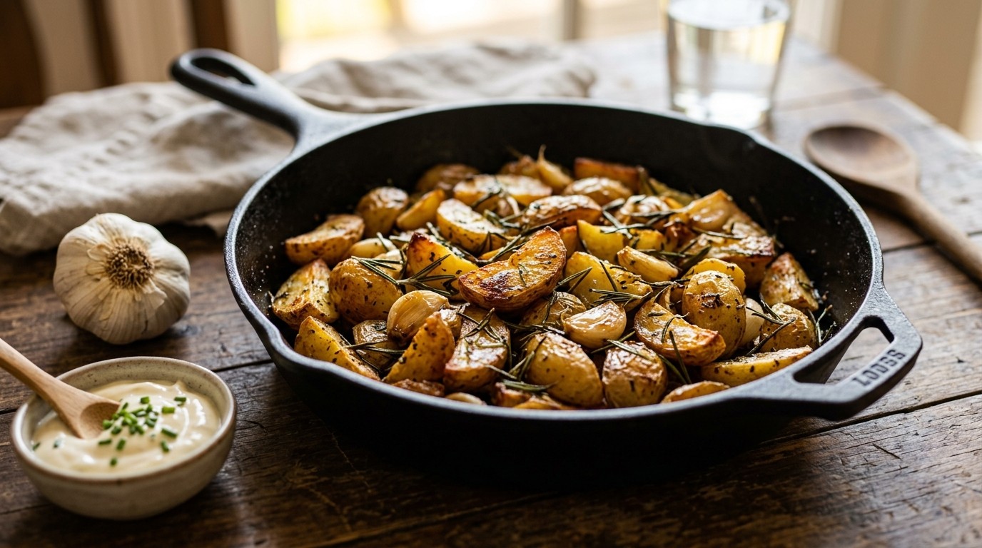 Aardappelen met rozemarijn in de oven