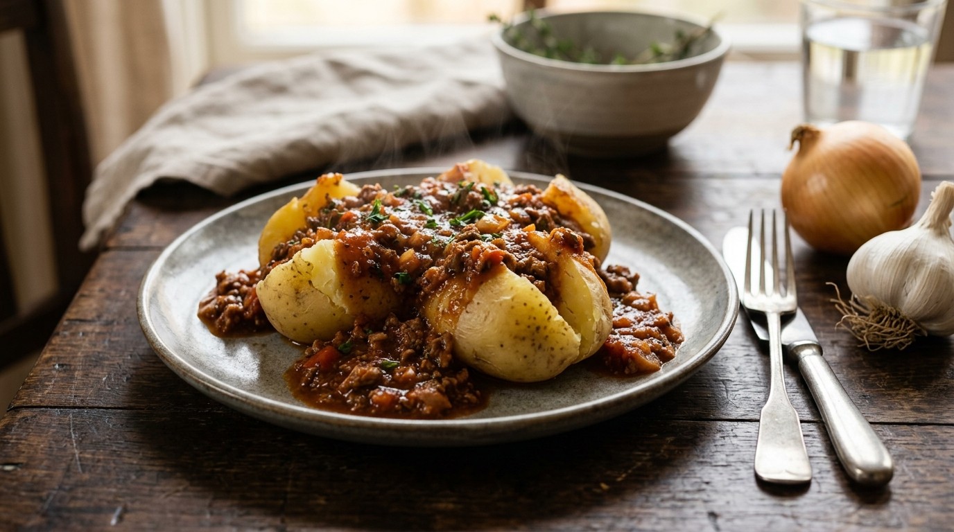 Aardappels met Gehaktsaus