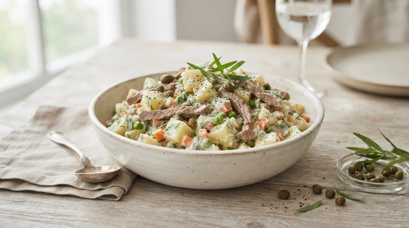 Aardappelsalade met dragon