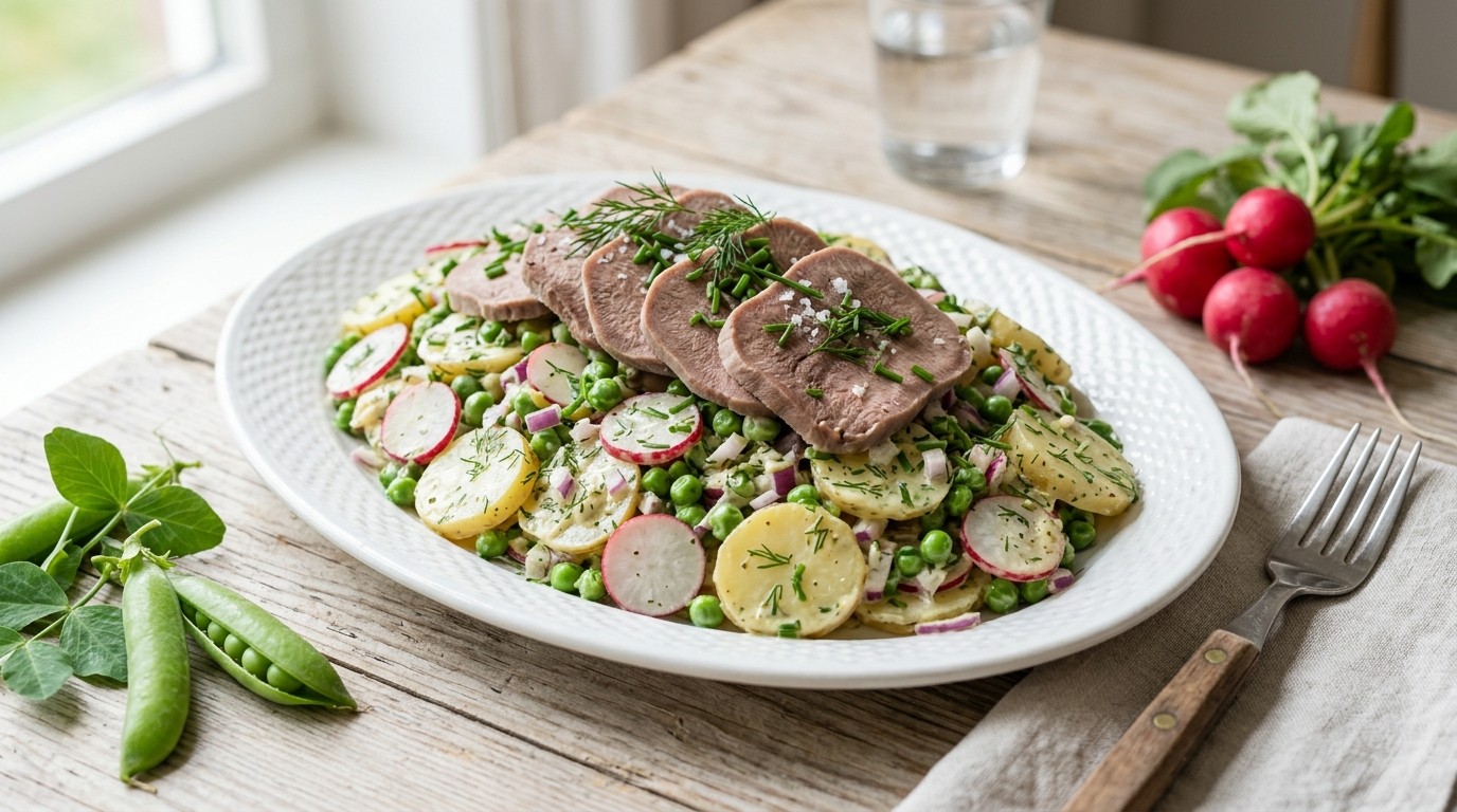 Aardappelsalade met ossentong