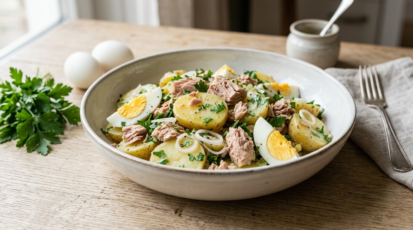 Aardappelsalade met Tonijn