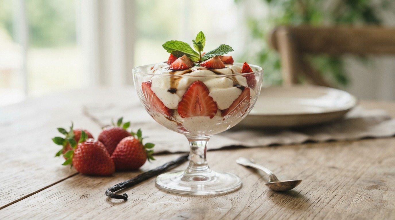Aardbeien met mascarpone