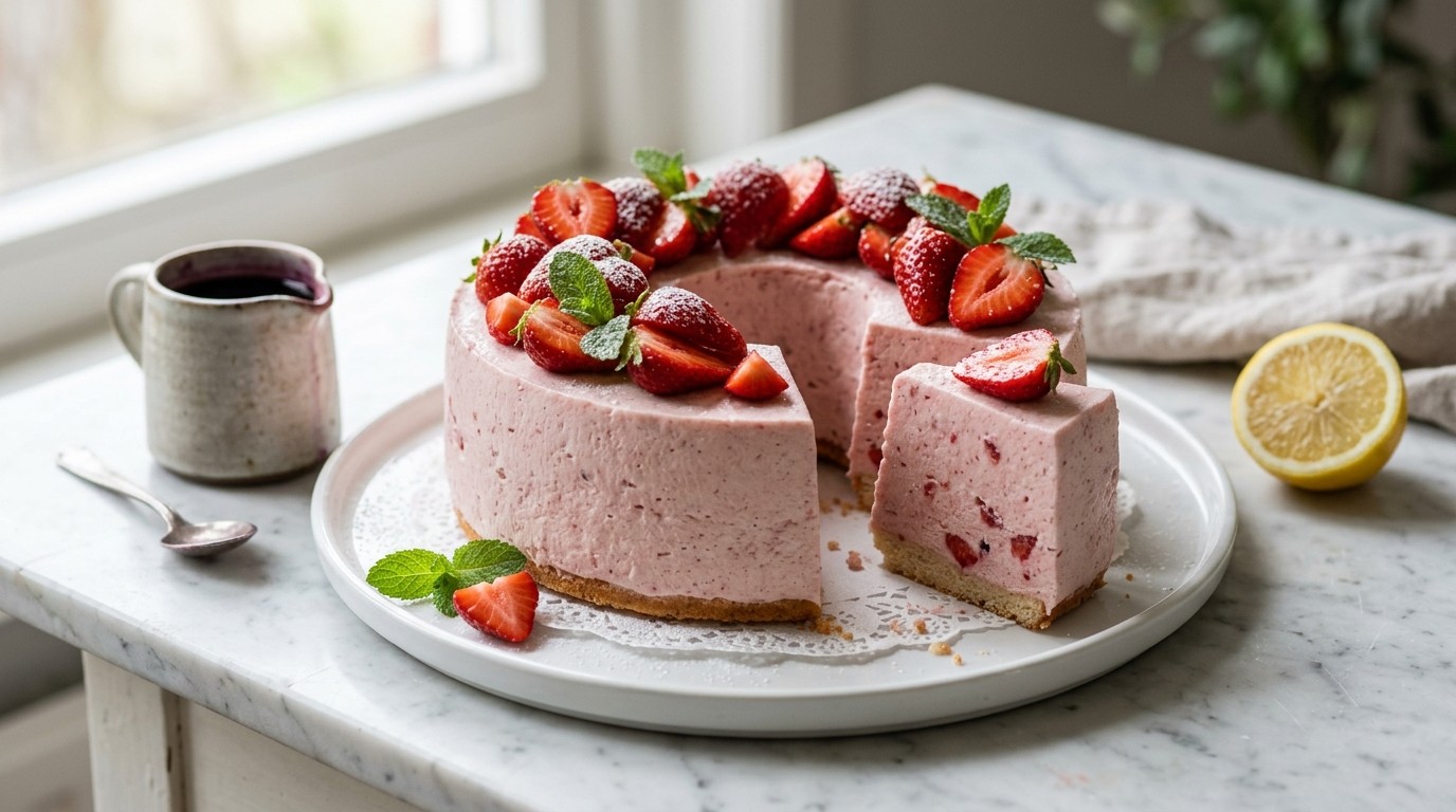 Aardbeienbavarois