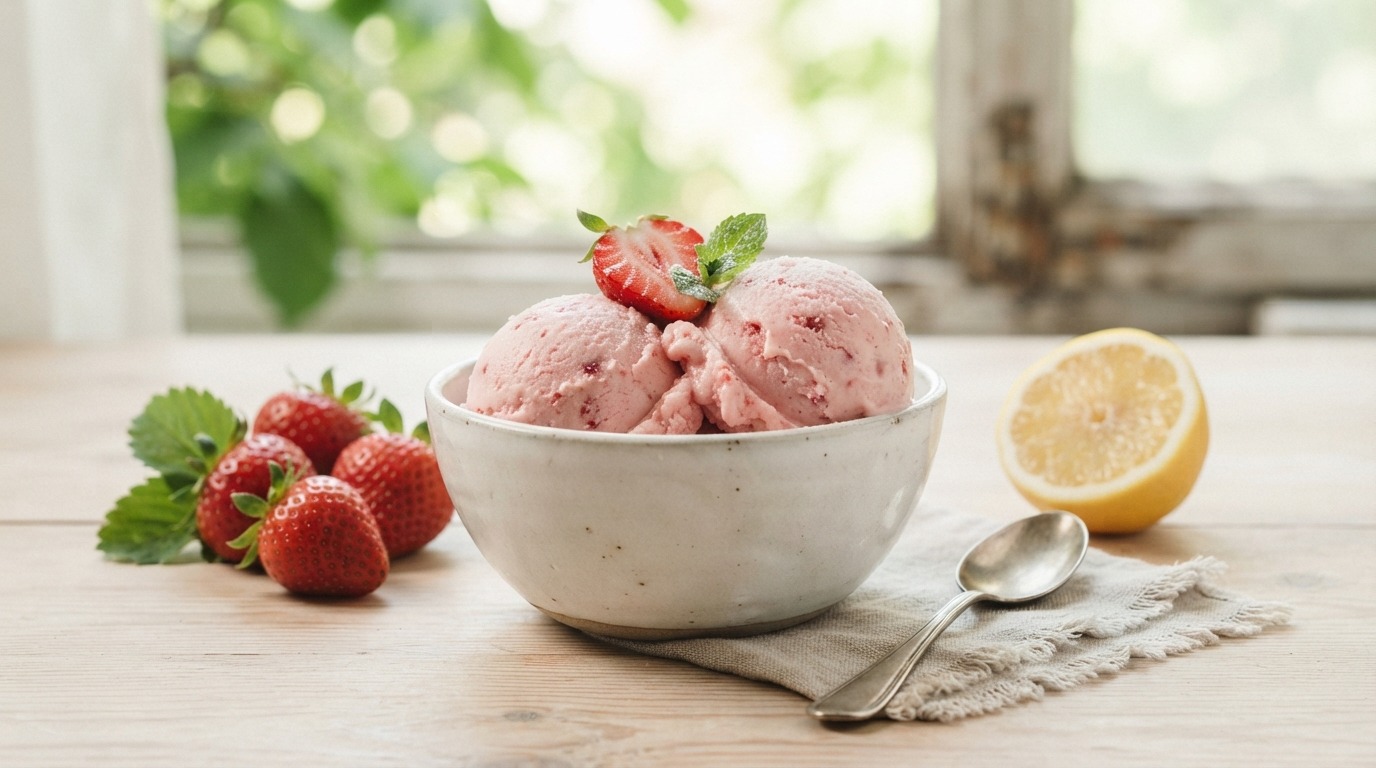 Aardbeienijs