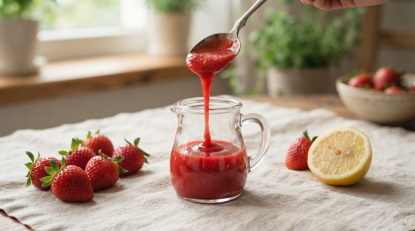 Aardbeienpuree