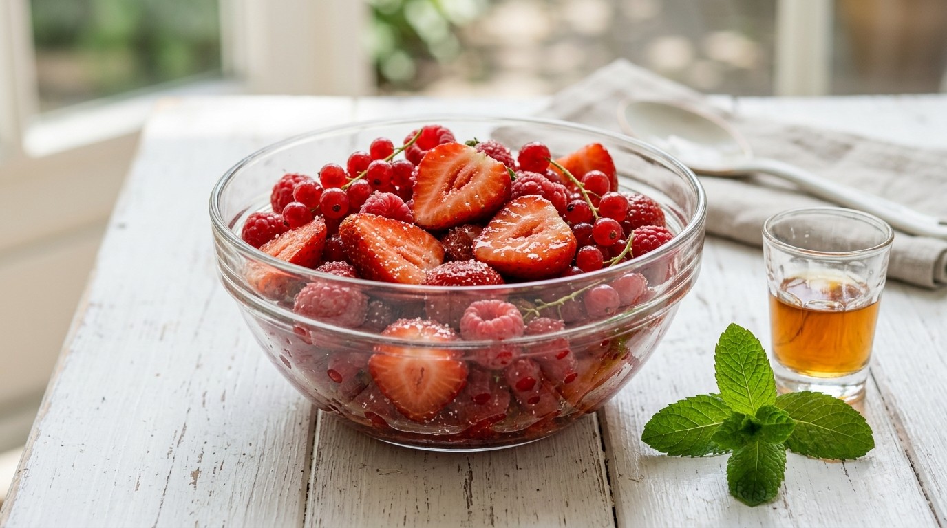 Aardbeiensalade met Cointreau
