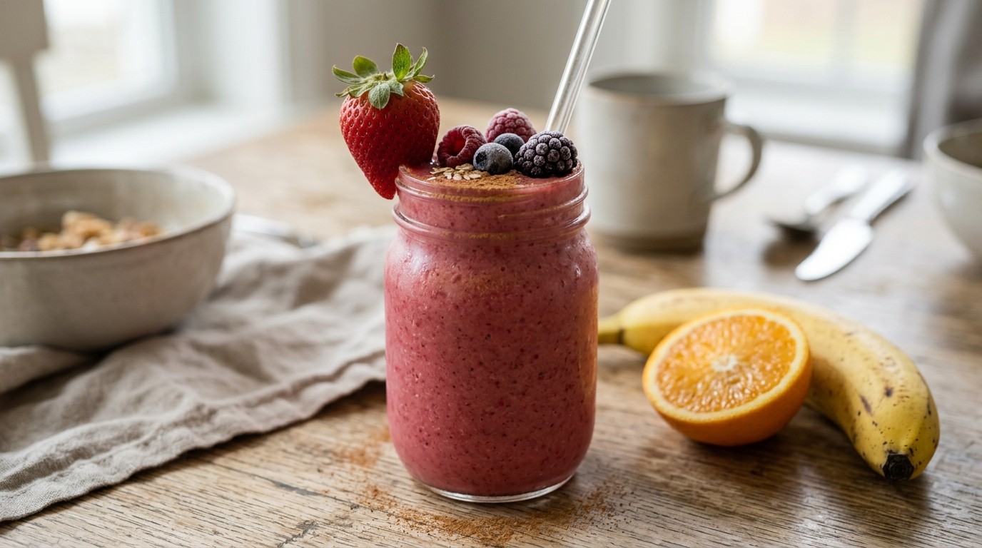 Aardbeiensmoothie met Gember