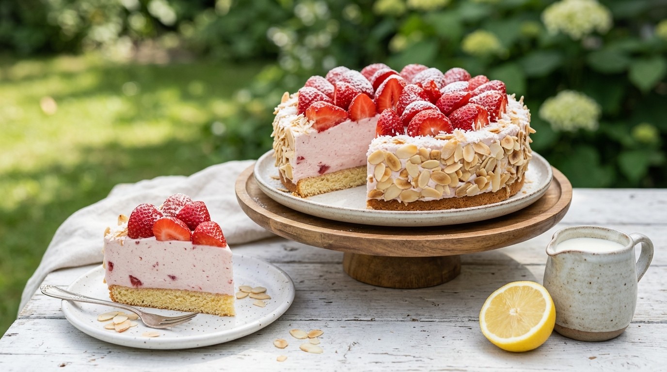 Aardbeientaart met Vlokken