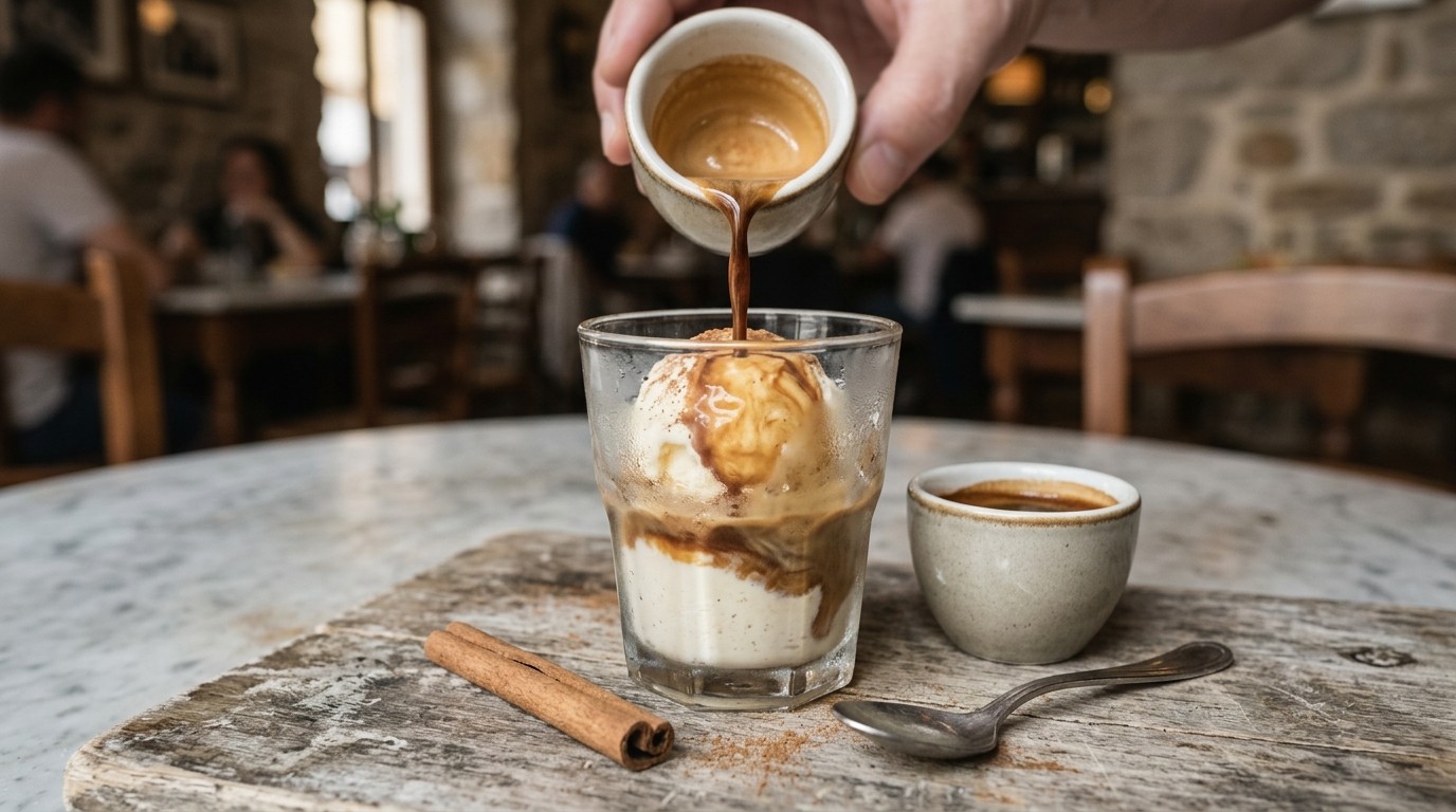 Affagato-espresso