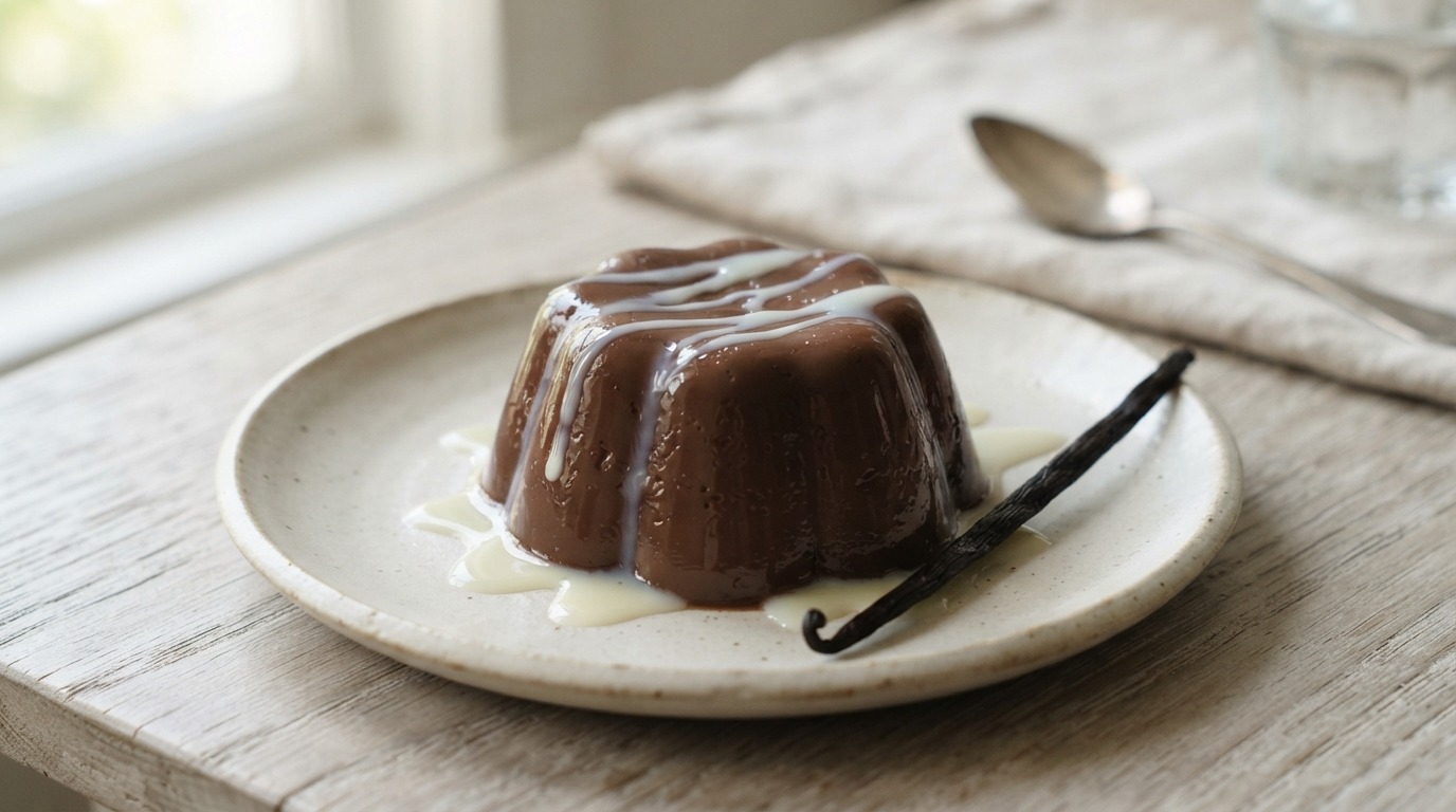 Agar coklat (Chocolade pudding)