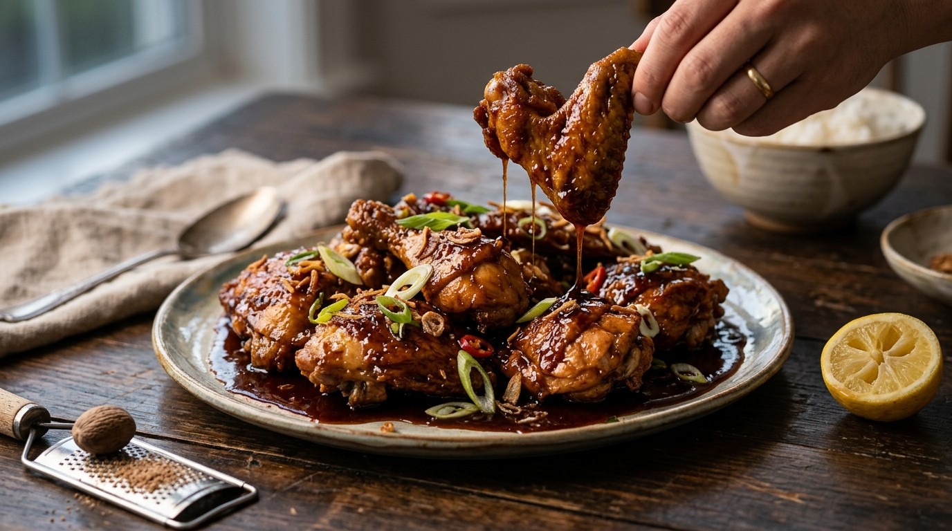 Ajam Goreng Mentega (gebakken kip in Botersaus)