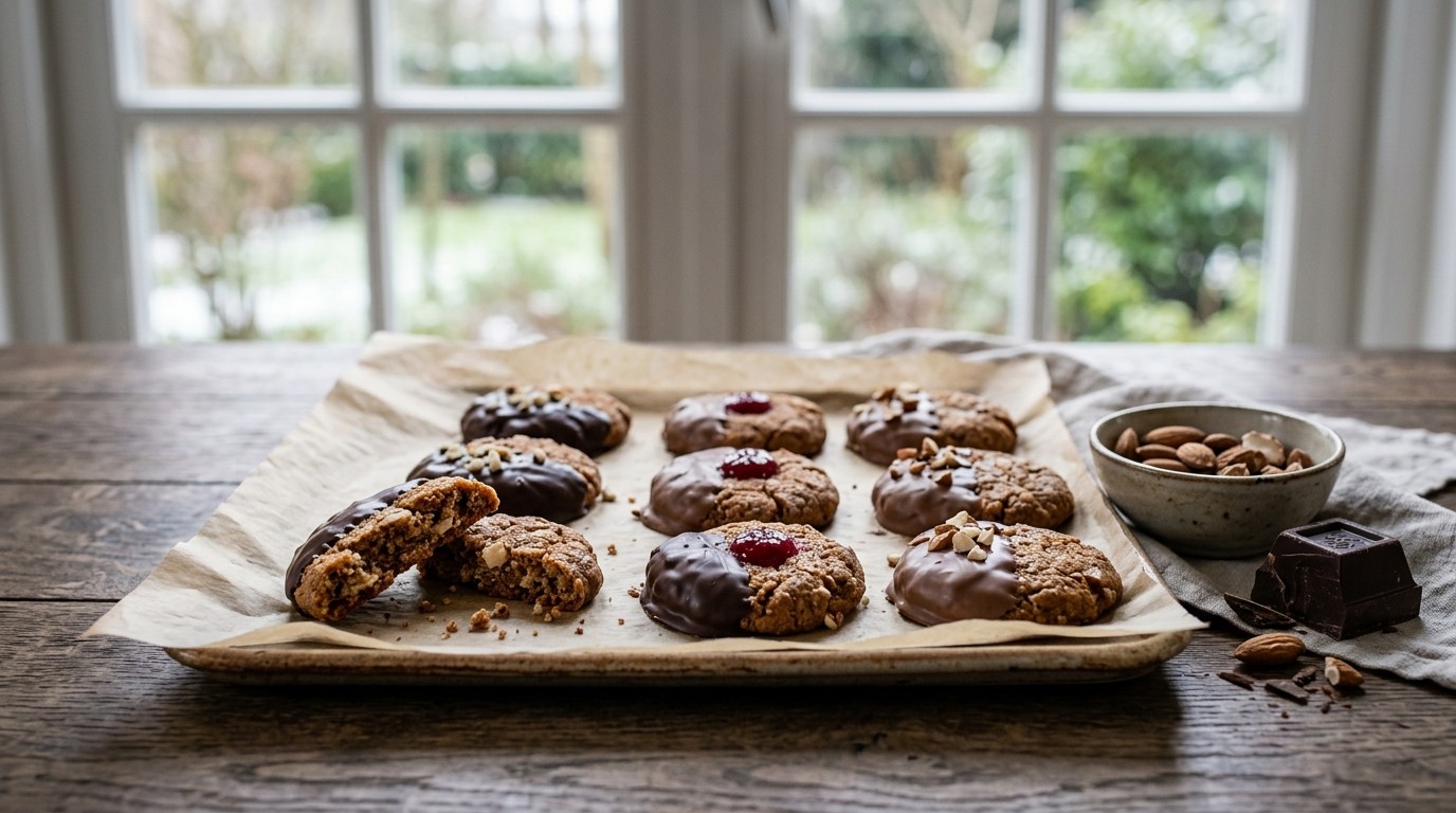Amandel-chocoladekoekjes