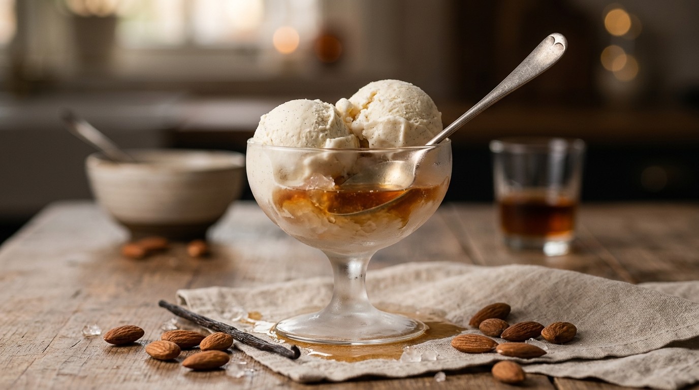 Amaretto cocktail sorbet