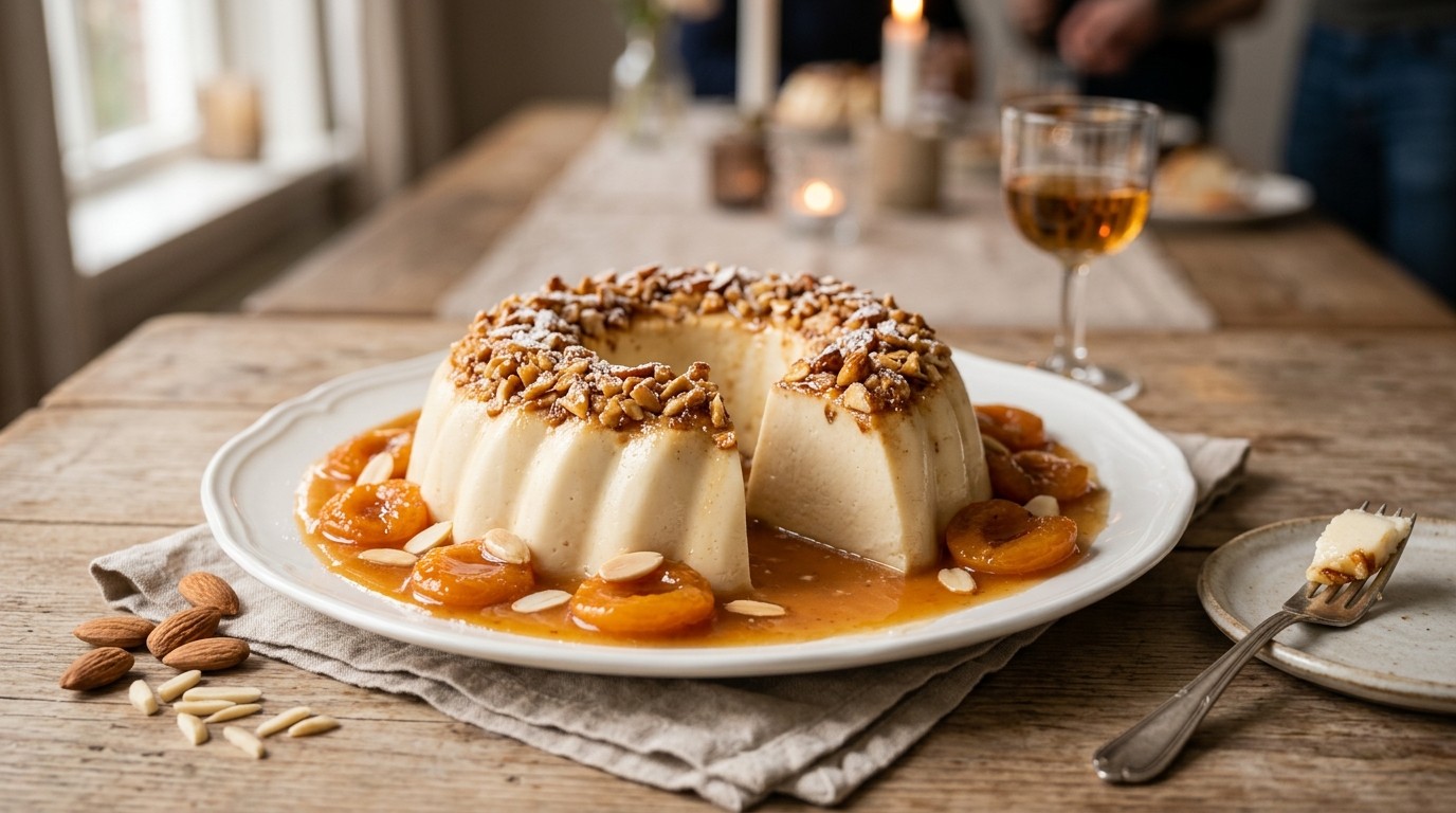 Amarettopudding met Amandelen