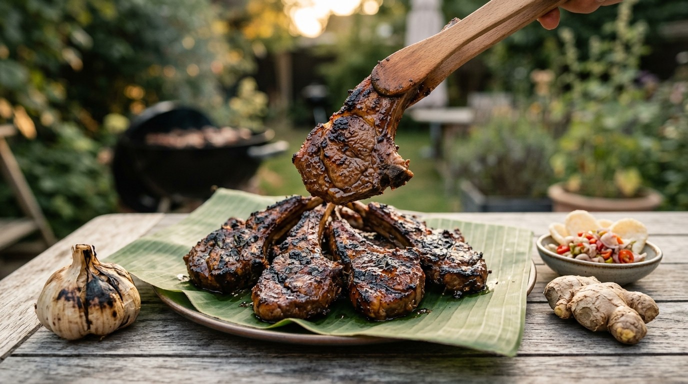 Anak Domba Bakar (lamsvlees met Knoflook en Kruiden)