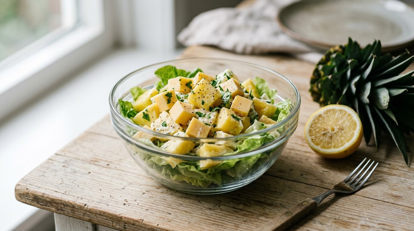 Ananas-kaassalade