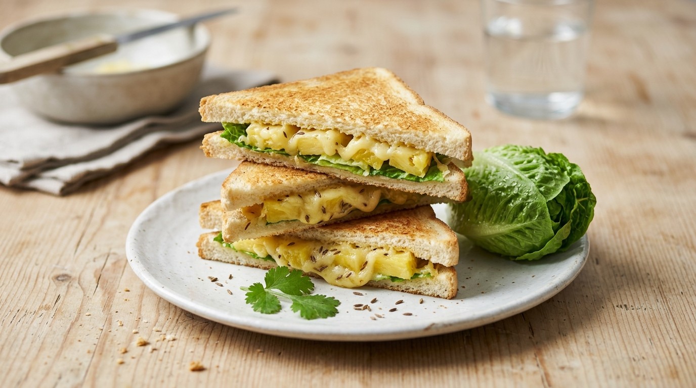 Ananas-kaassandwich