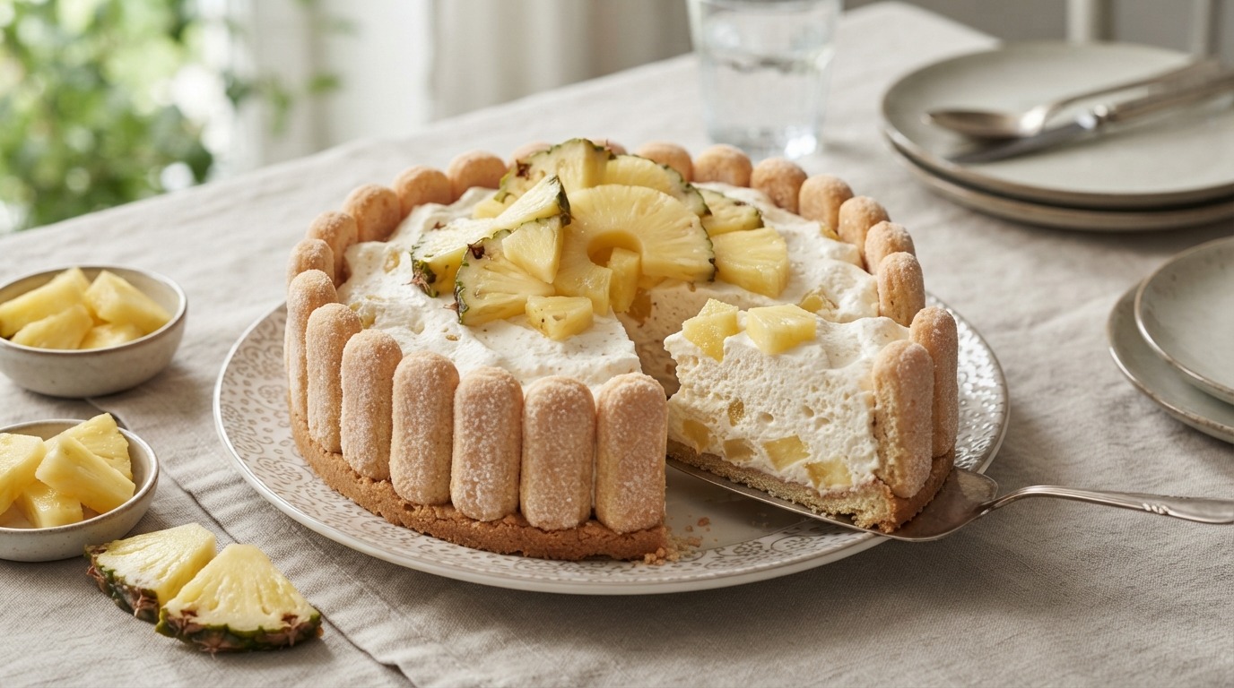 Ananas kwarktaart