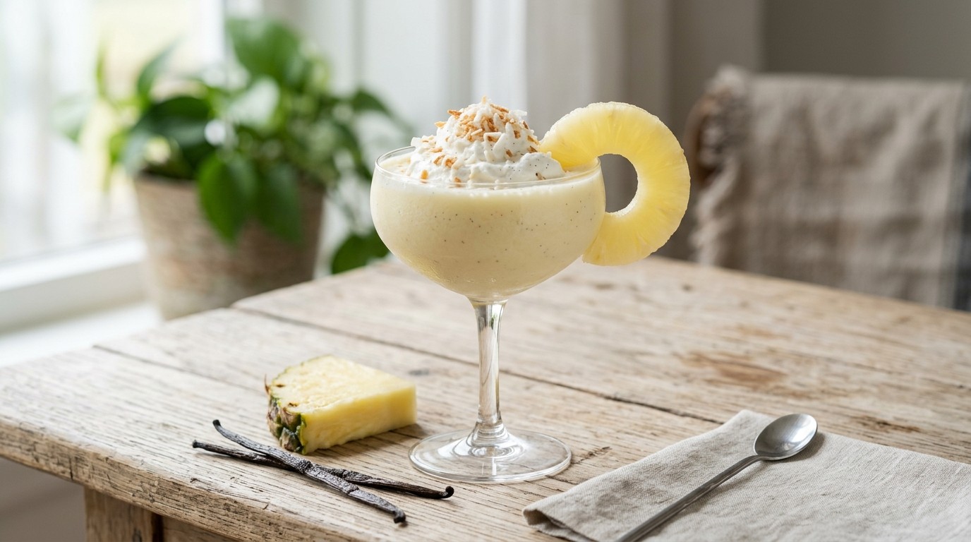 Ananas-yoghurtcocktail