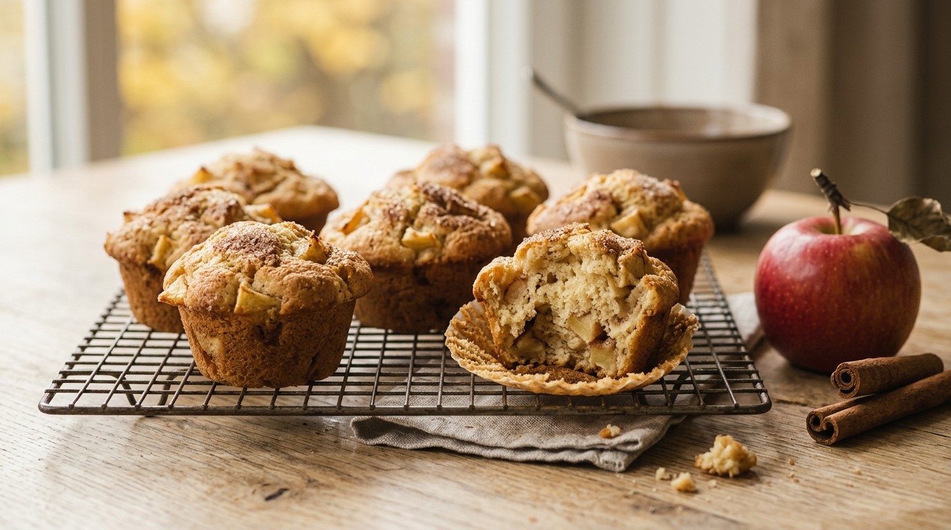 Appel-kaneelmuffins voor de slanke lijn