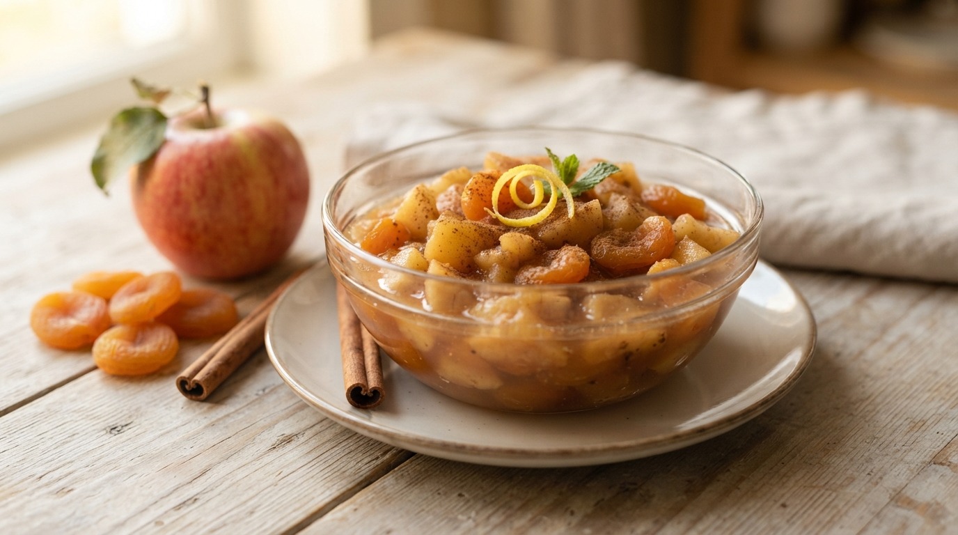 Appelcompote uit de magnetron