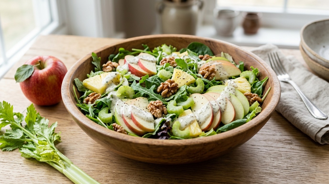 Appelsalade met Yoghurtdressing