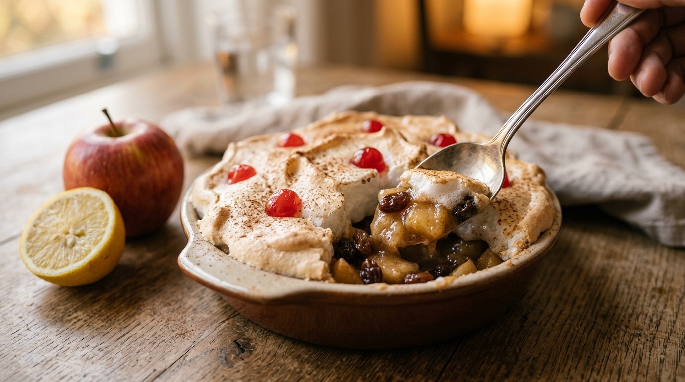 Appelschuim met rozijnen
