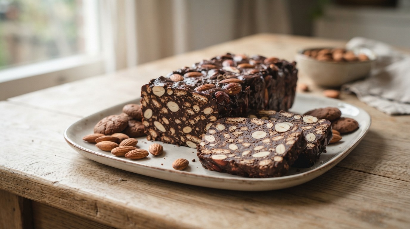 Arretjescake met amandel (cake zonder oven)