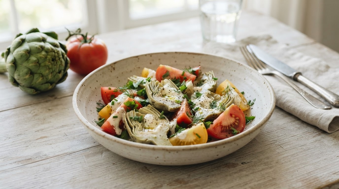 Artisjok tomaat salade
