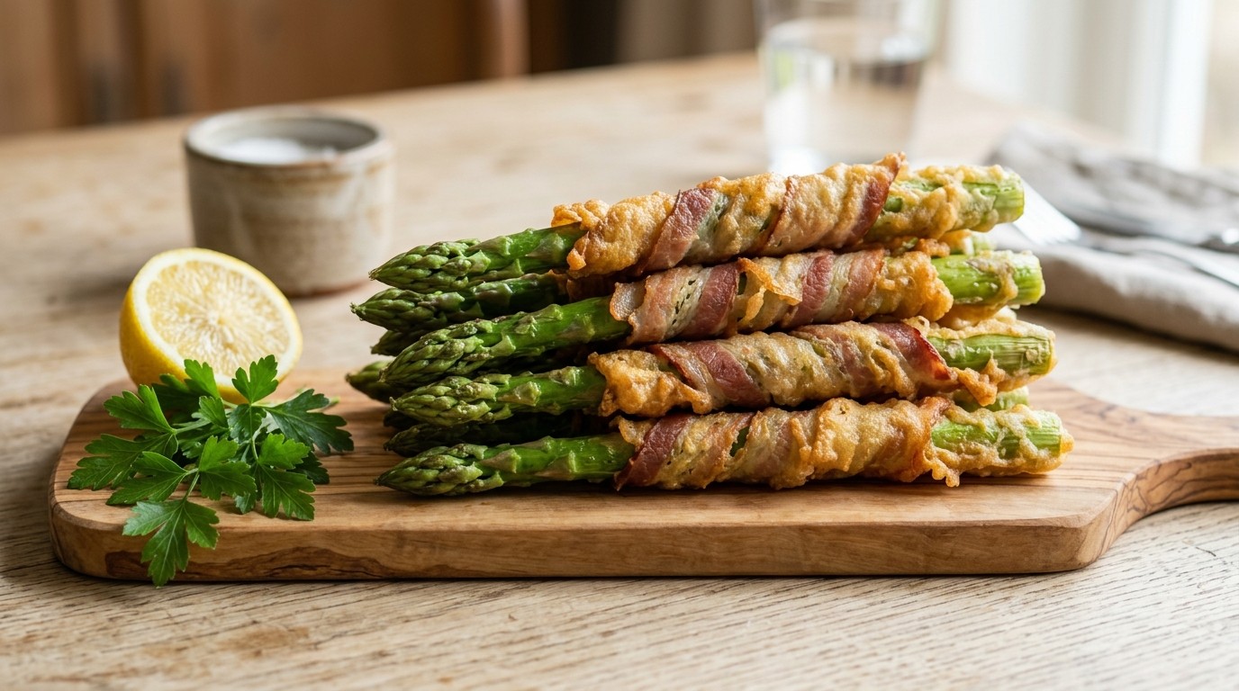 Asperge in een knapperig jasje