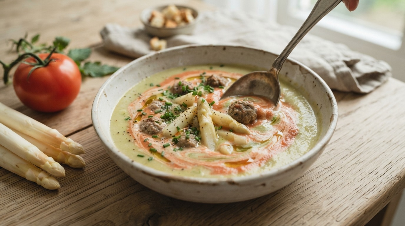 Asperge tomatensoep