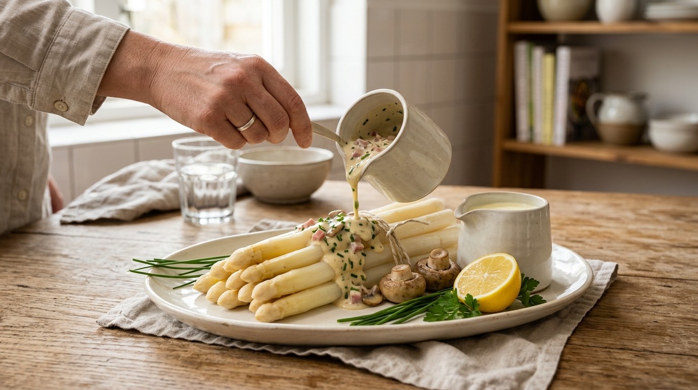 Asperges met 2 Sauzen