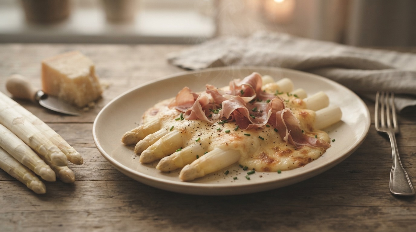 Asperges met kaassaus