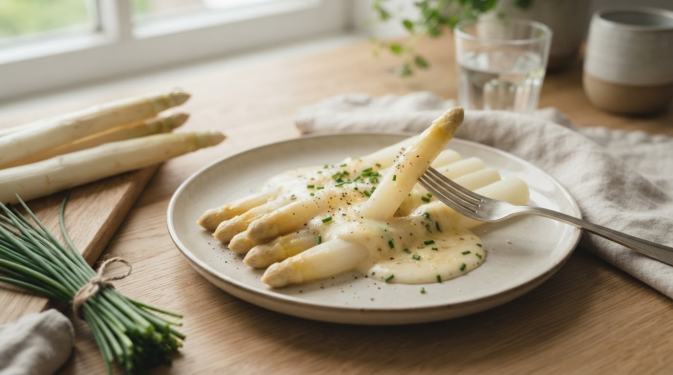 Asperges met roomsaus