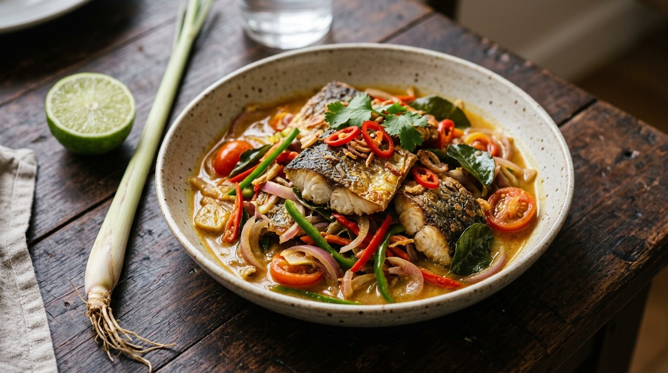 Atjar Ikan (makreel in Zure Saus)