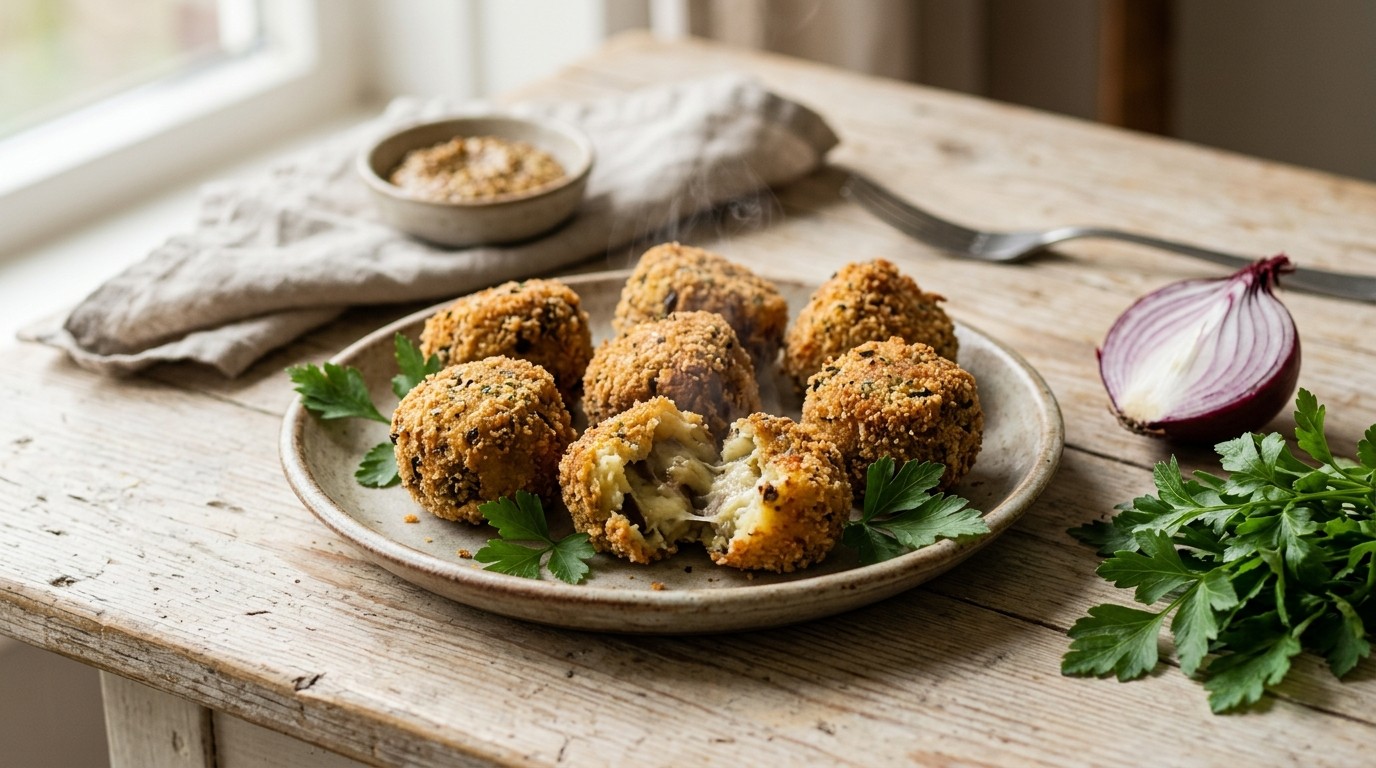 Auberginekroketten met Kaas