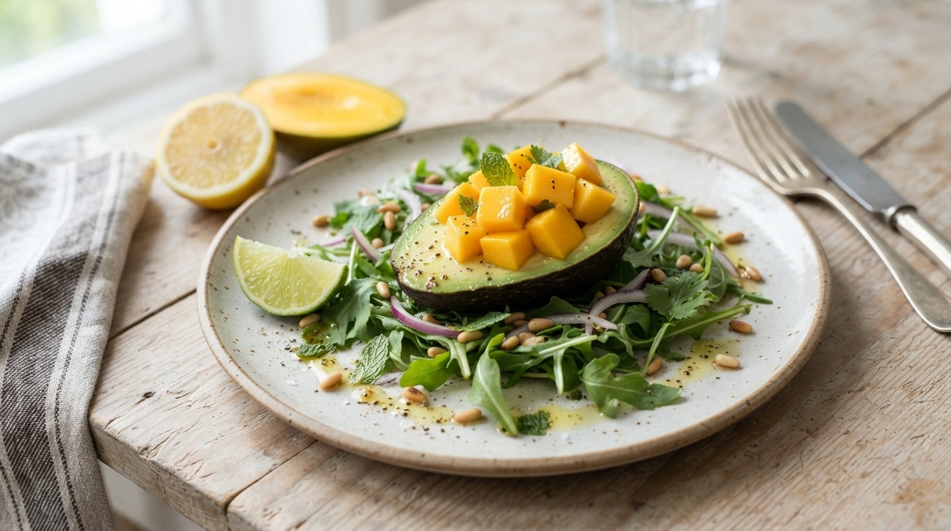 Avocado met mangosalade