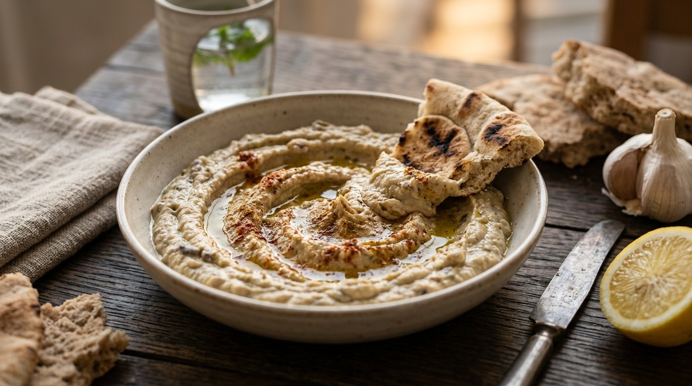 Baba Ghanoush, Puree van Aubergine en Tahina