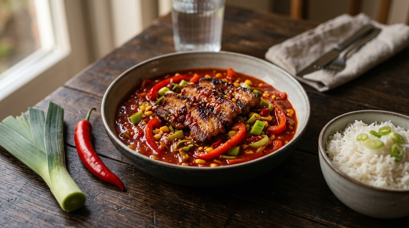 Babi pangang met paprika