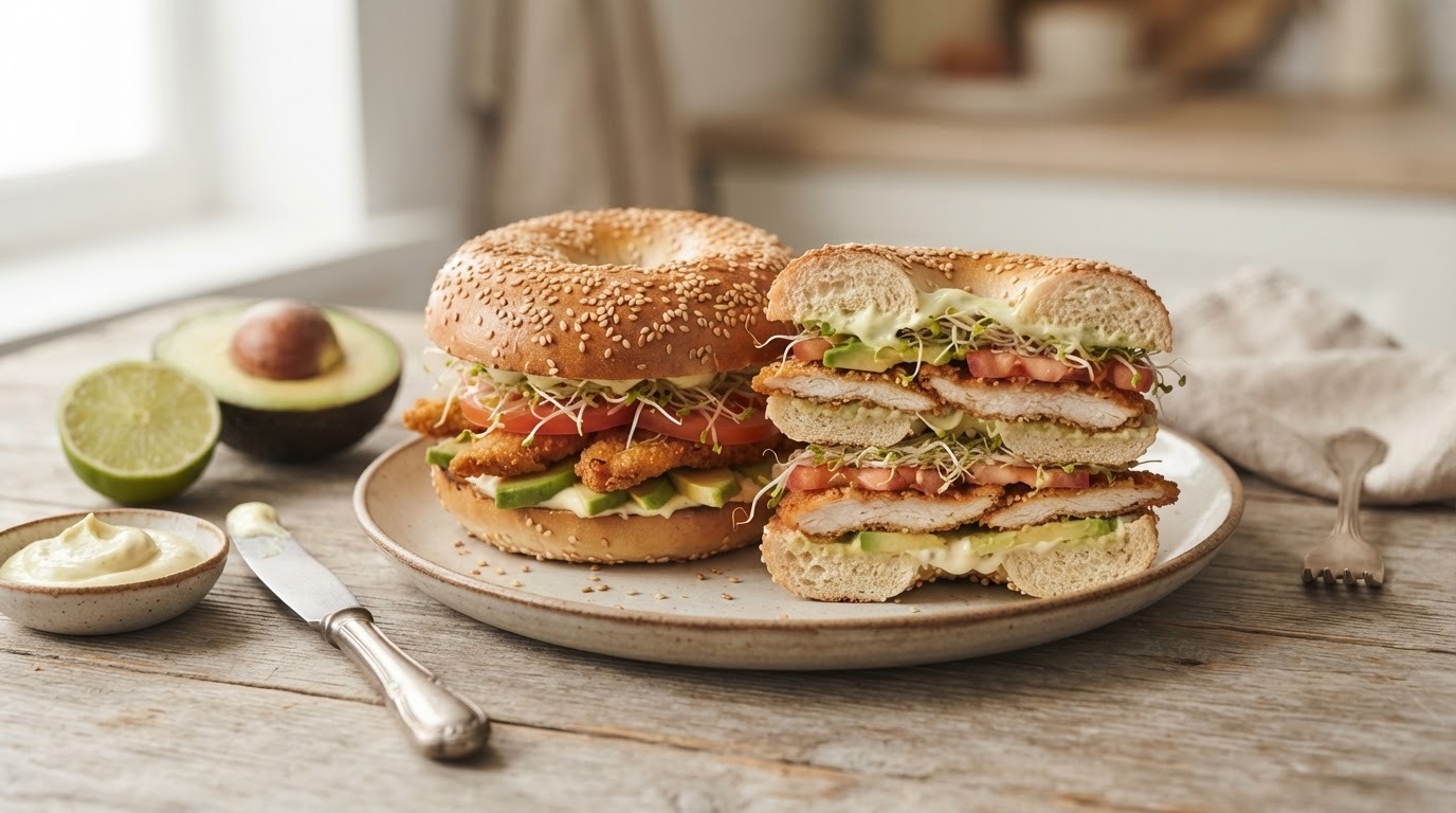 Bagels met kip