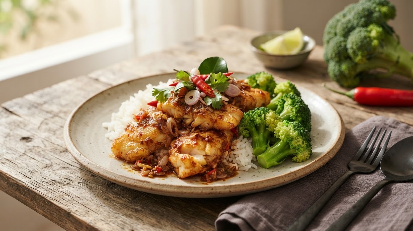 Bali Panga met broccoli